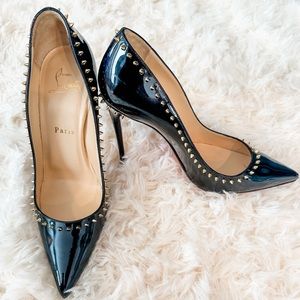 Christian Louboutin Anjalina Spiked Patent Leather Stiletto